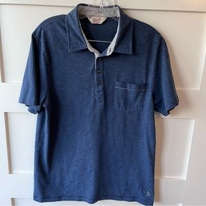 Original Penguin Dark Blue Heritage Slim Polo - Size L